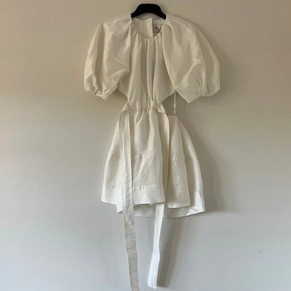 AJE Psychadelia Cutout Mini Dress Ivory • Size 6 AU • RRP $525 AUD - Picture 8 of 13